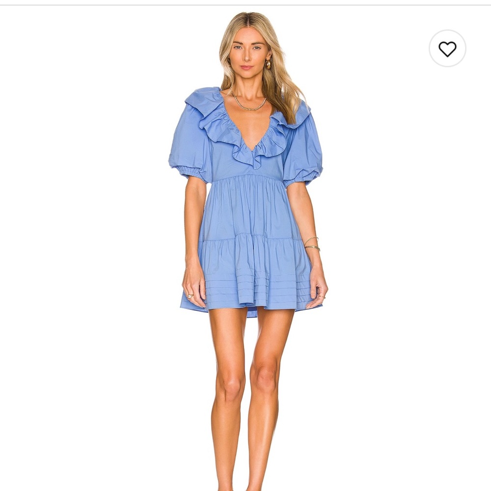 Saylor Zerina mini dress in morning glory blue size small 🦋🦋🦋